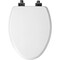 Bemis Benton Slow Close Elongated White Enameled Wood Toilet Seat 126MBSL 000 - alternate 3
